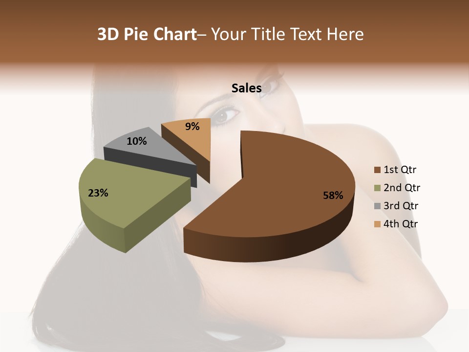 Woman Fashion Caucasian PowerPoint Template