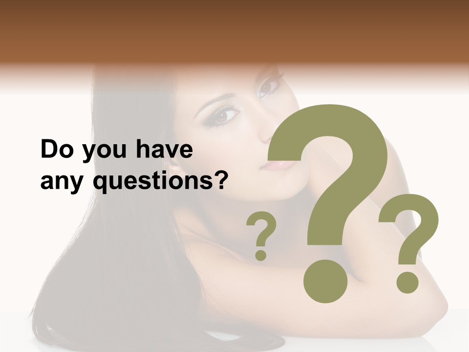 Woman Fashion Caucasian PowerPoint Template