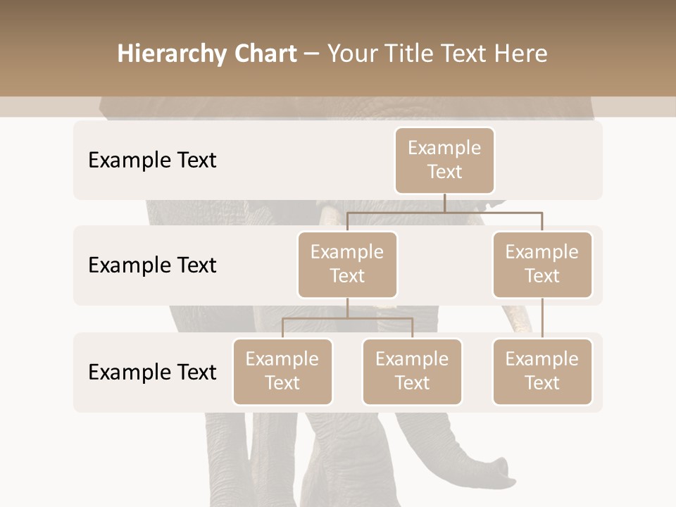 Elephant Trunk Cutout PowerPoint Template