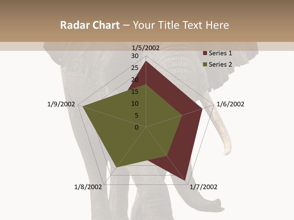 Elephant Trunk Cutout PowerPoint Template