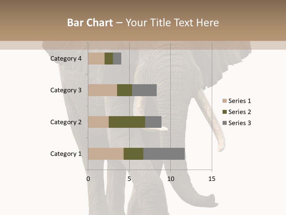Elephant Trunk Cutout PowerPoint Template