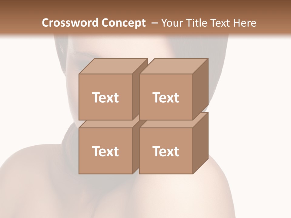 Beautiful Brown Head PowerPoint Template