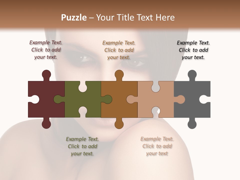 Beautiful Brown Head PowerPoint Template