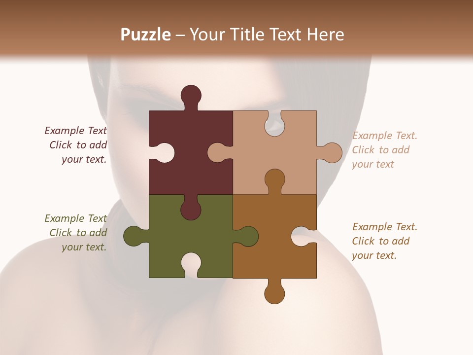 Beautiful Brown Head PowerPoint Template