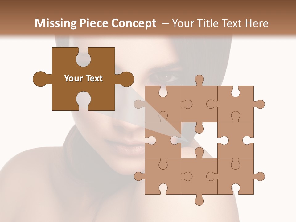 Beautiful Brown Head PowerPoint Template