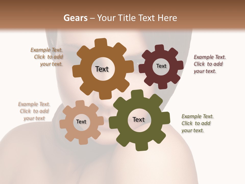 Beautiful Brown Head PowerPoint Template