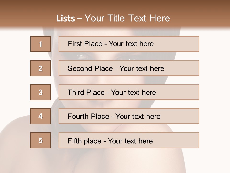 Beautiful Brown Head PowerPoint Template