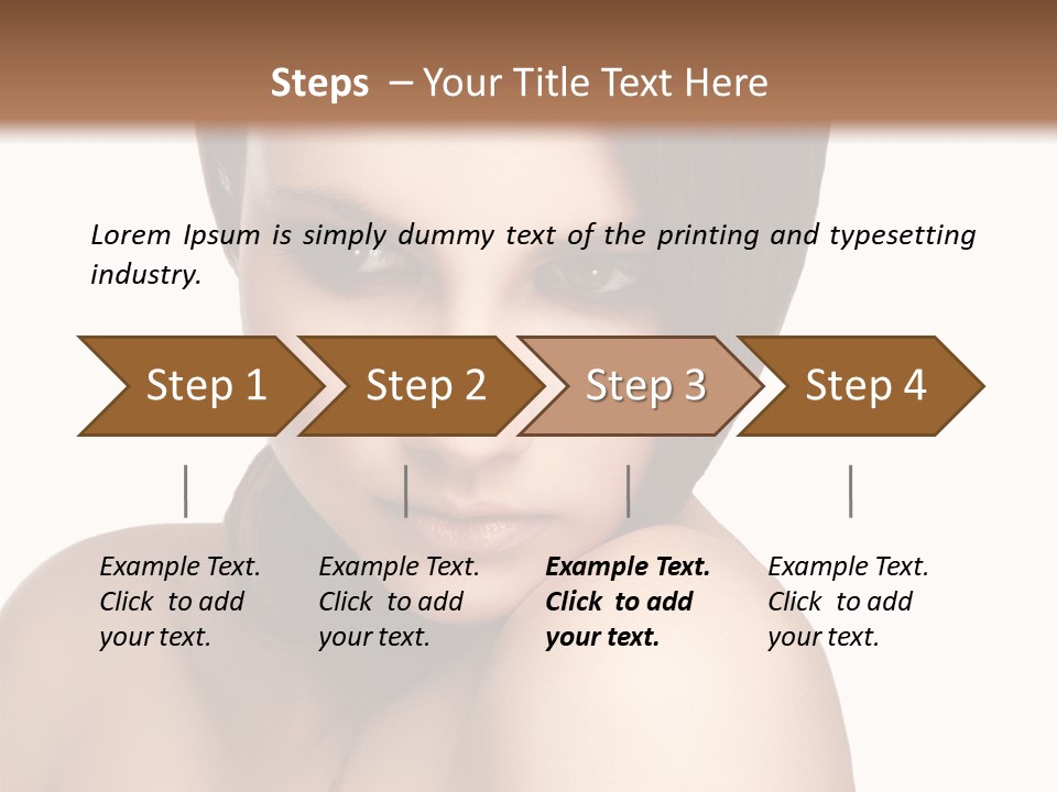 Beautiful Brown Head PowerPoint Template