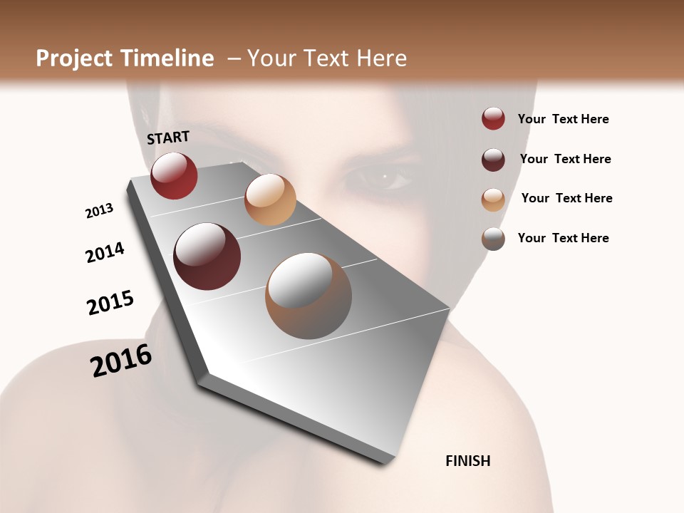 Beautiful Brown Head PowerPoint Template