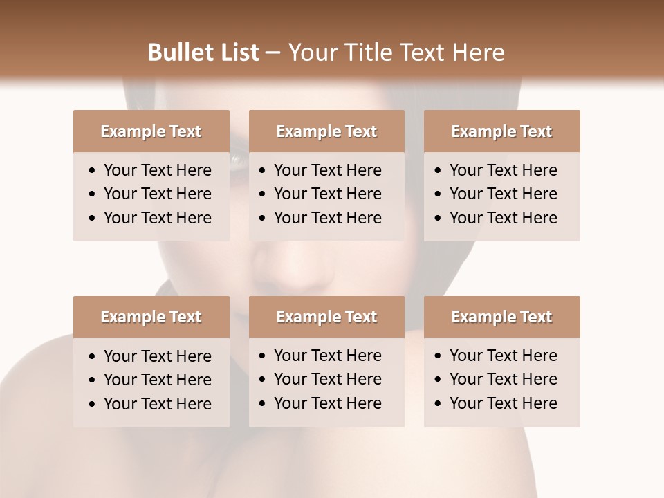 Beautiful Brown Head PowerPoint Template