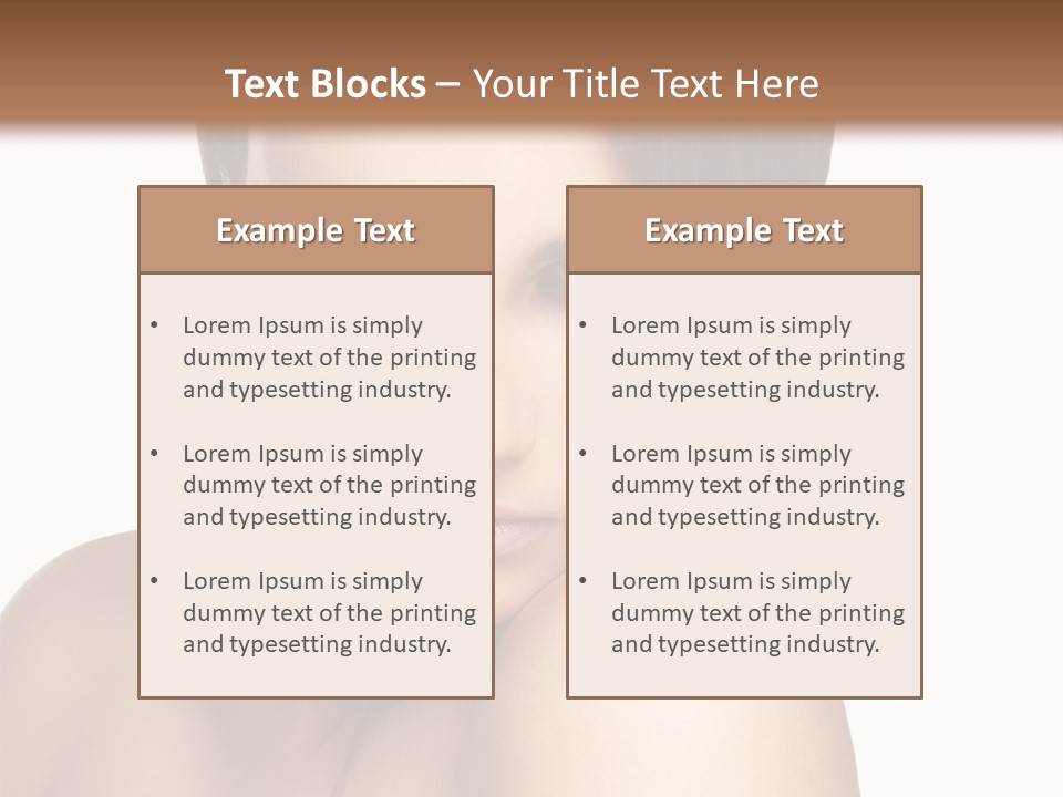 Beautiful Brown Head PowerPoint Template
