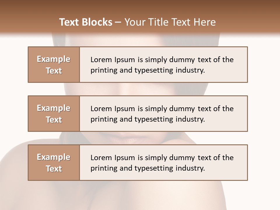 Beautiful Brown Head PowerPoint Template