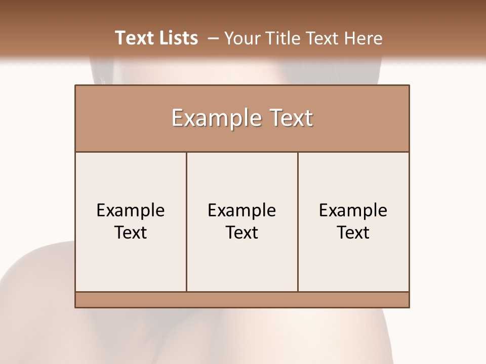 Beautiful Brown Head PowerPoint Template