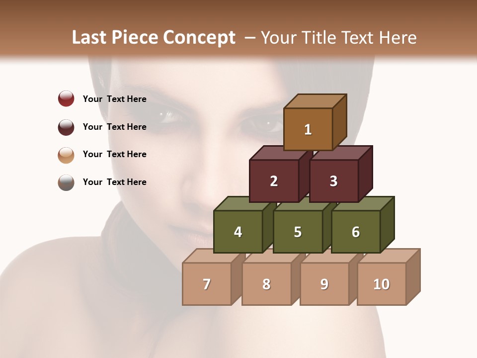 Beautiful Brown Head PowerPoint Template