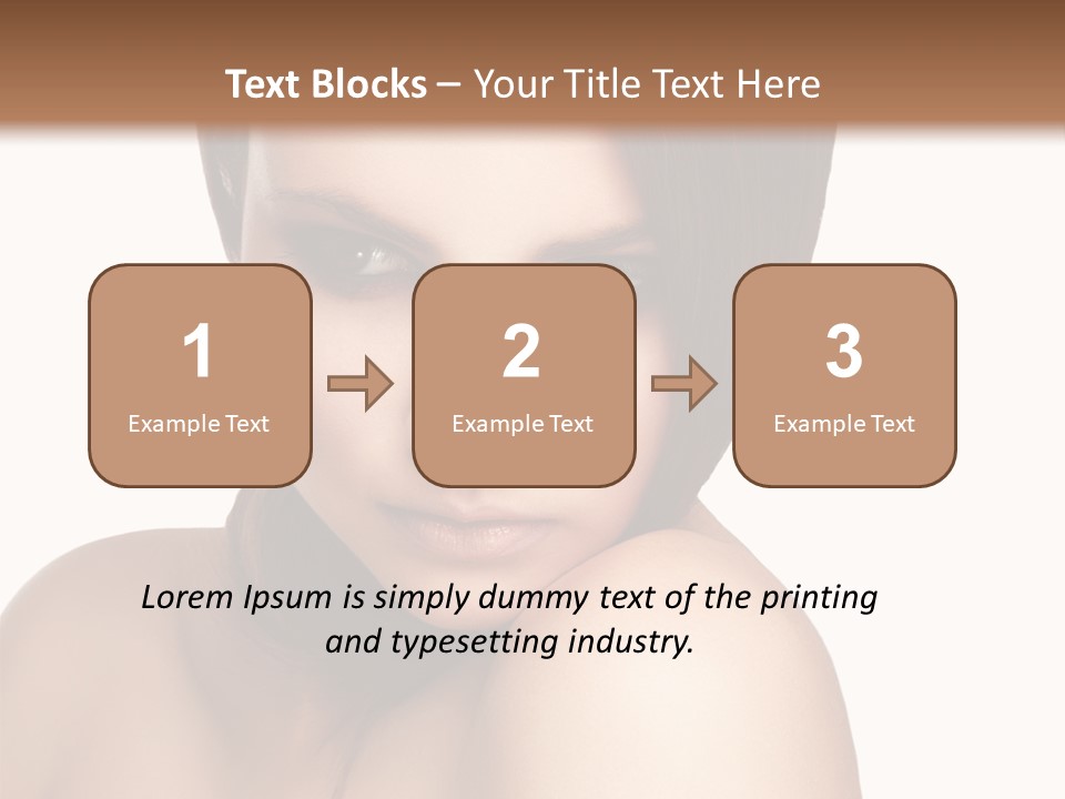 Beautiful Brown Head PowerPoint Template