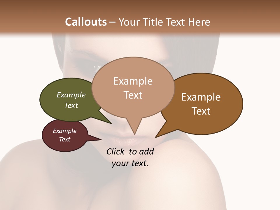 Beautiful Brown Head PowerPoint Template