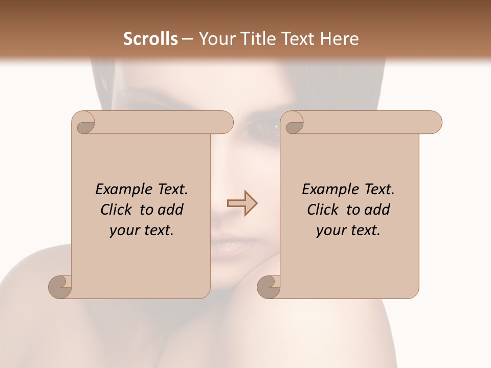 Beautiful Brown Head PowerPoint Template