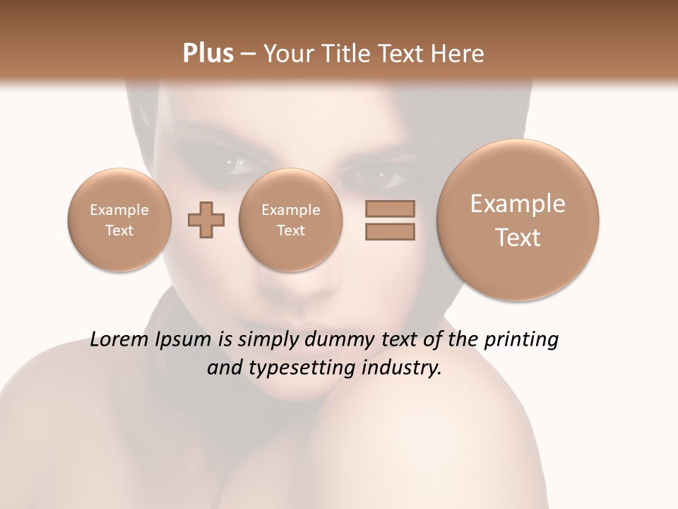Beautiful Brown Head PowerPoint Template