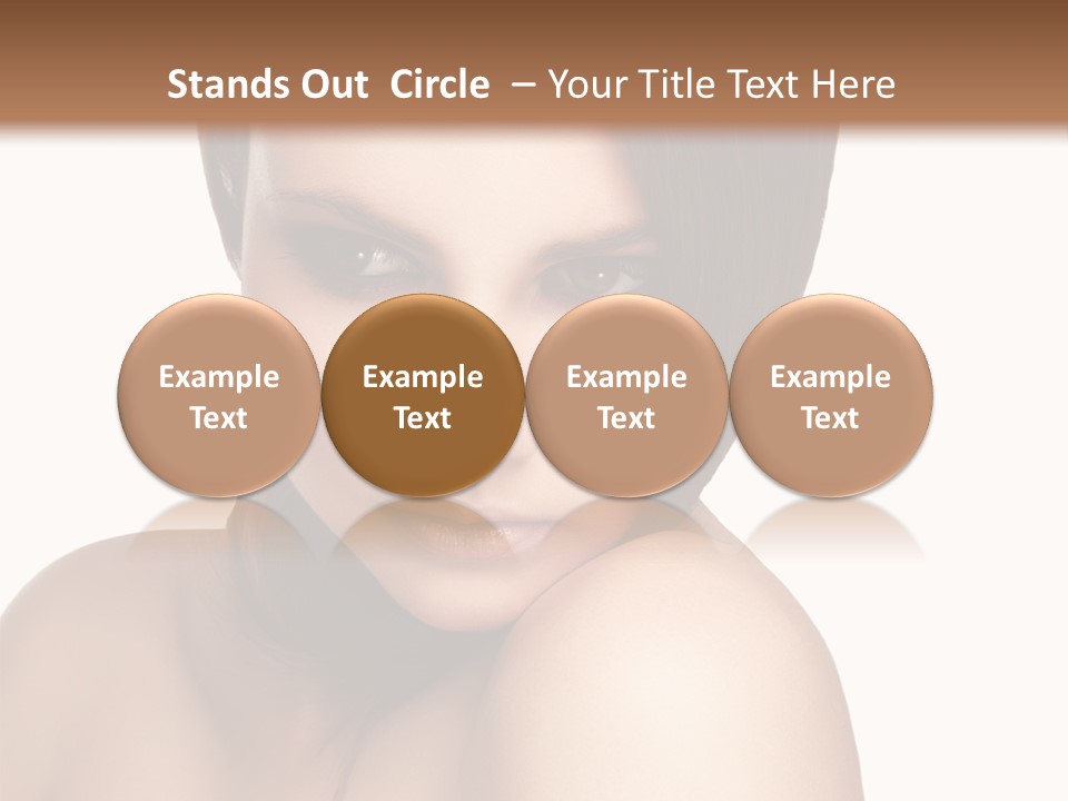 Beautiful Brown Head PowerPoint Template