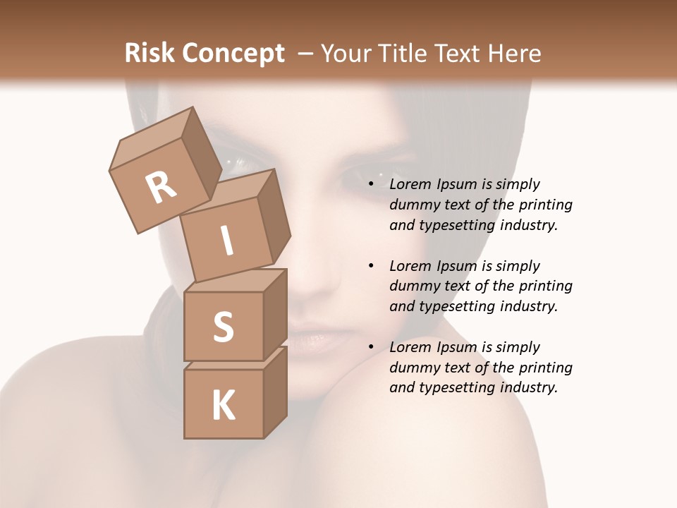 Beautiful Brown Head PowerPoint Template