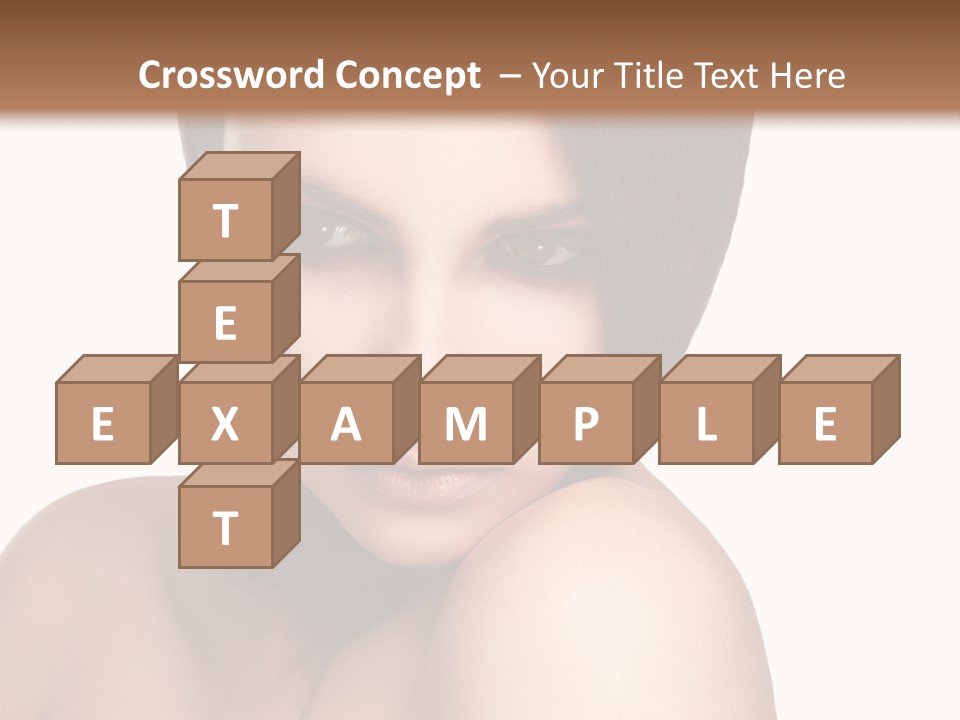 Beautiful Brown Head PowerPoint Template