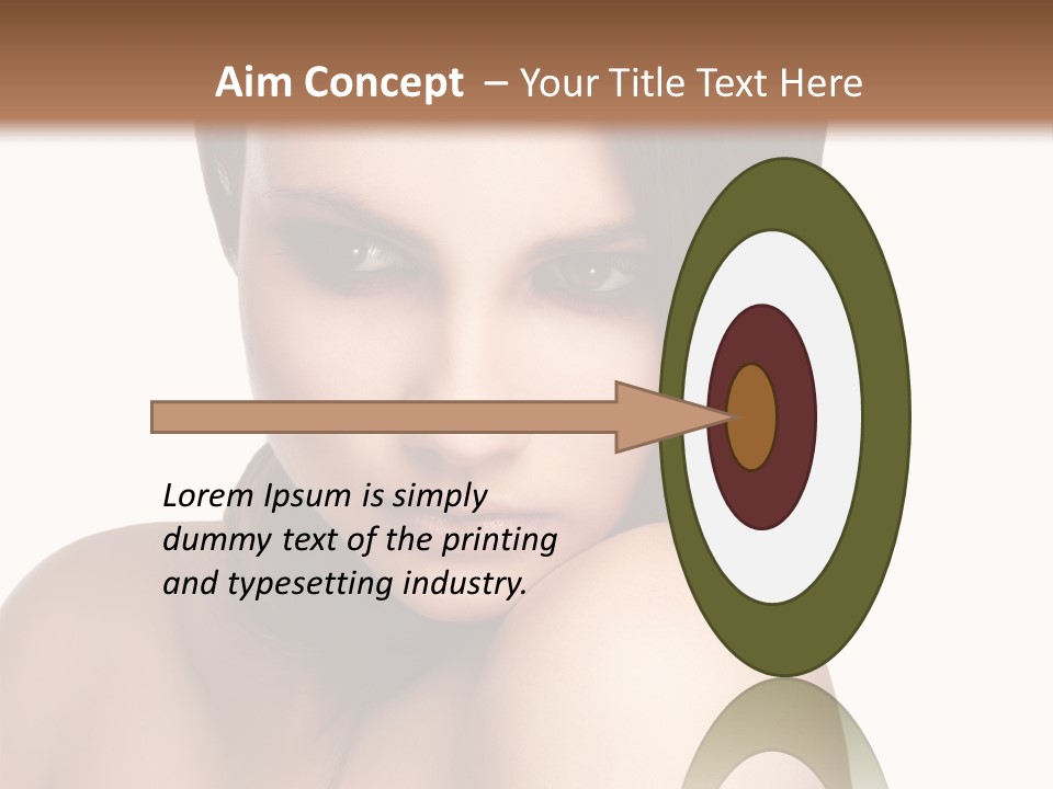 Beautiful Brown Head PowerPoint Template