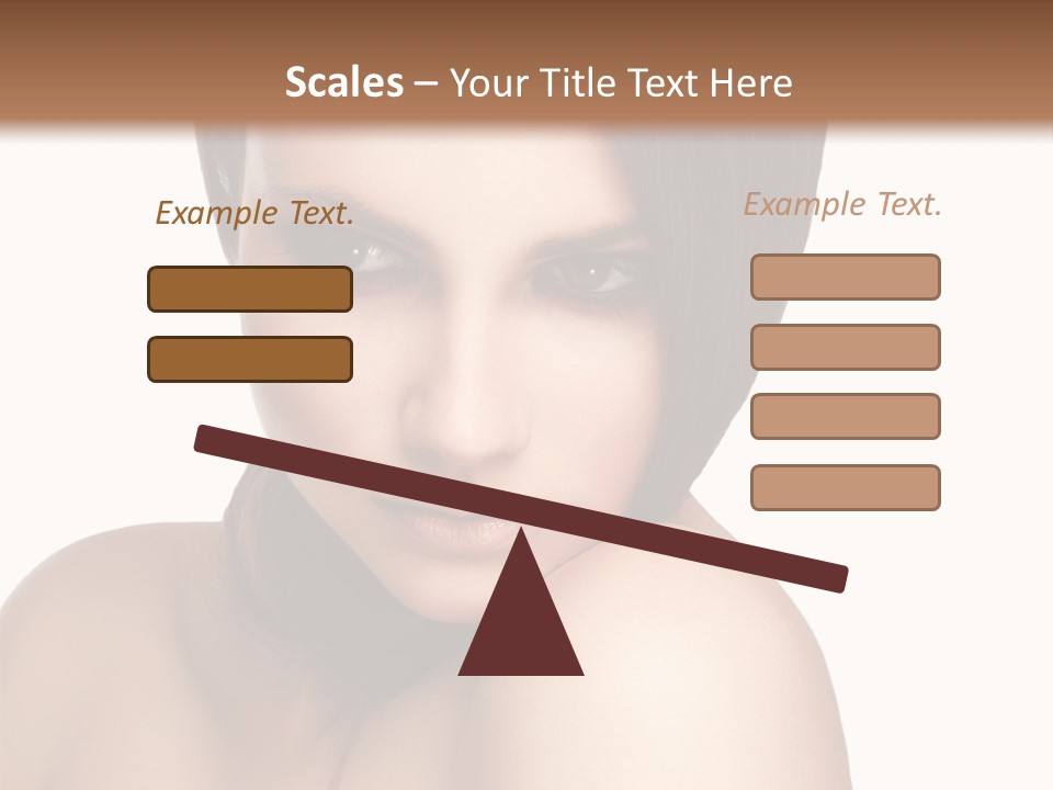 Beautiful Brown Head PowerPoint Template