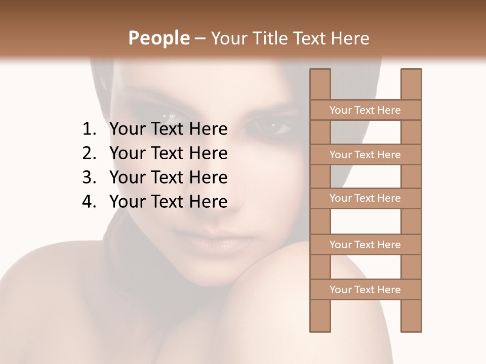 Beautiful Brown Head PowerPoint Template