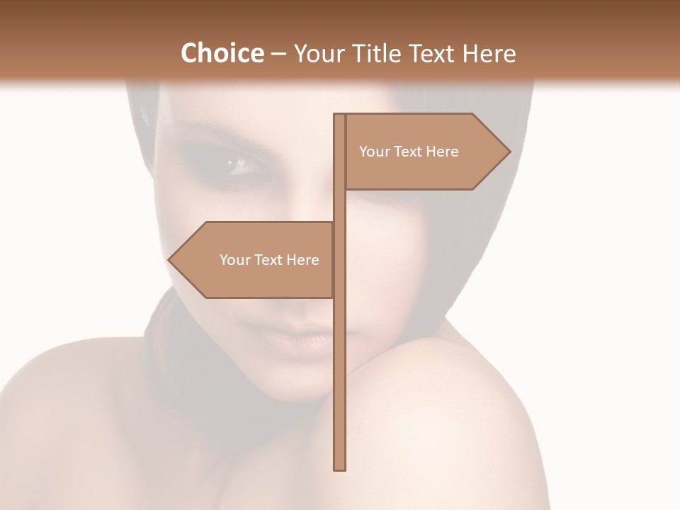 Beautiful Brown Head PowerPoint Template