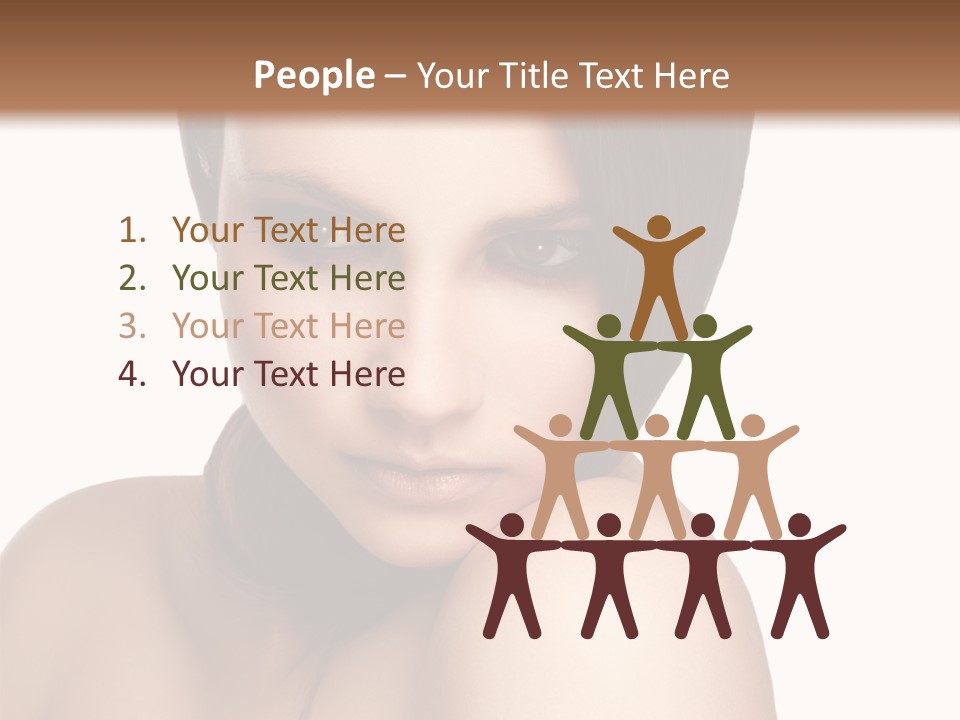 Beautiful Brown Head PowerPoint Template