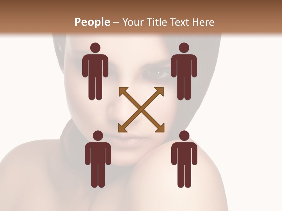 Beautiful Brown Head PowerPoint Template