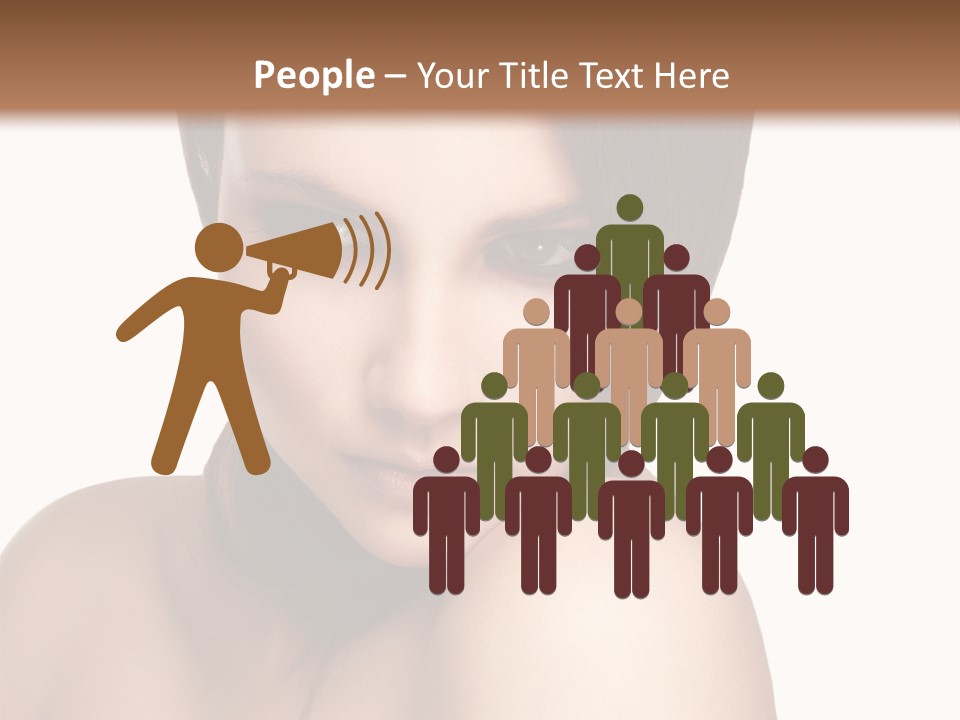 Beautiful Brown Head PowerPoint Template