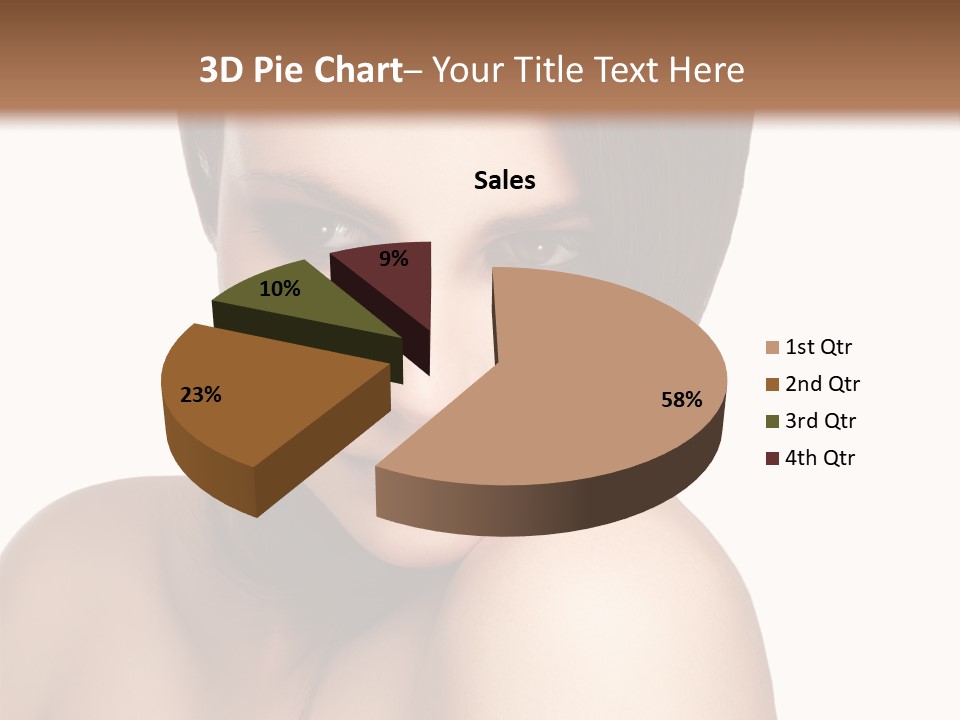 Beautiful Brown Head PowerPoint Template