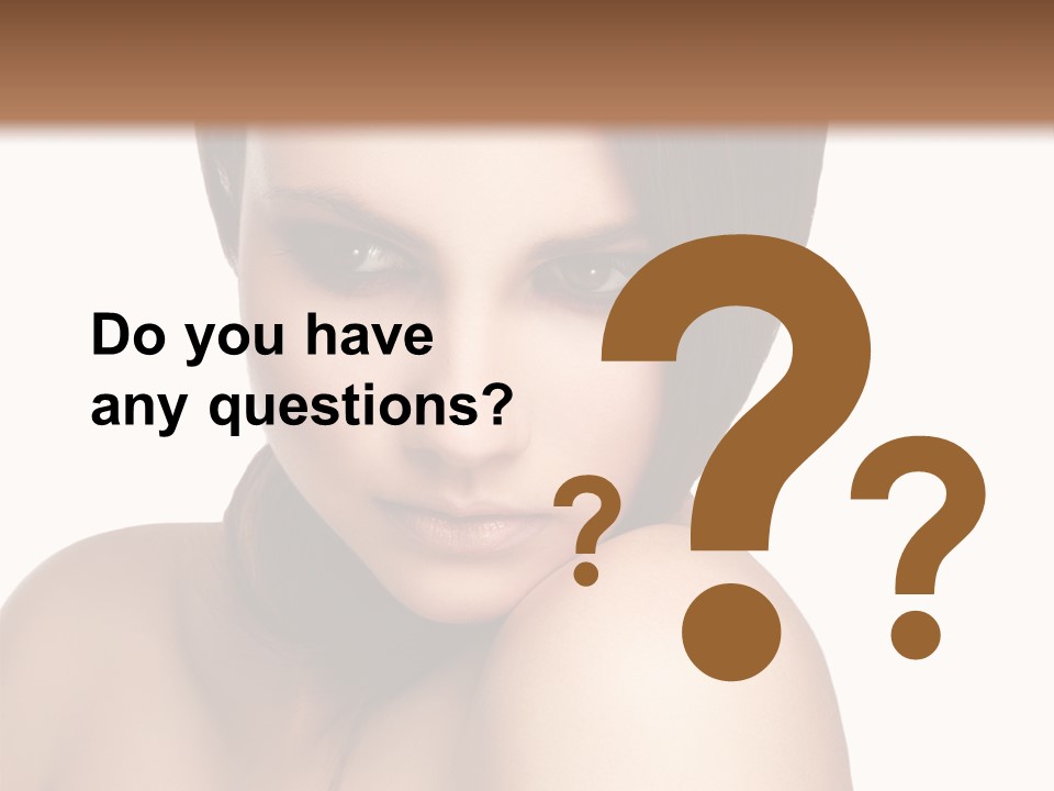 Beautiful Brown Head PowerPoint Template