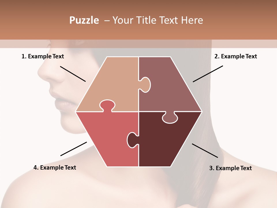 Adult Close Up Head PowerPoint Template