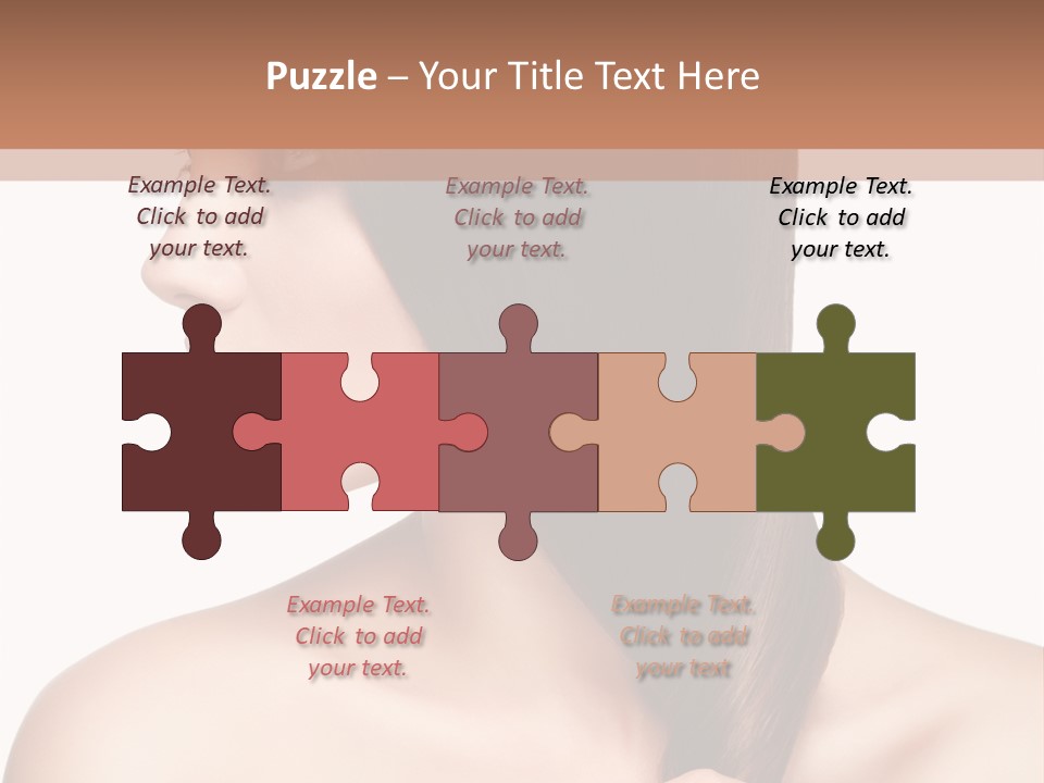 Adult Close Up Head PowerPoint Template