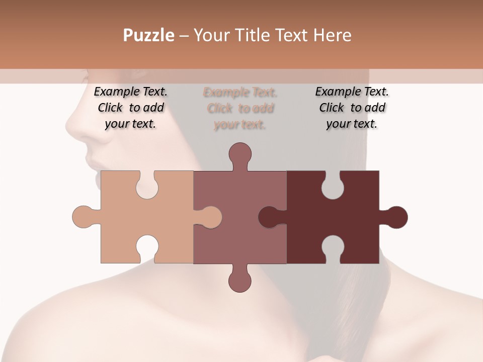 Adult Close Up Head PowerPoint Template