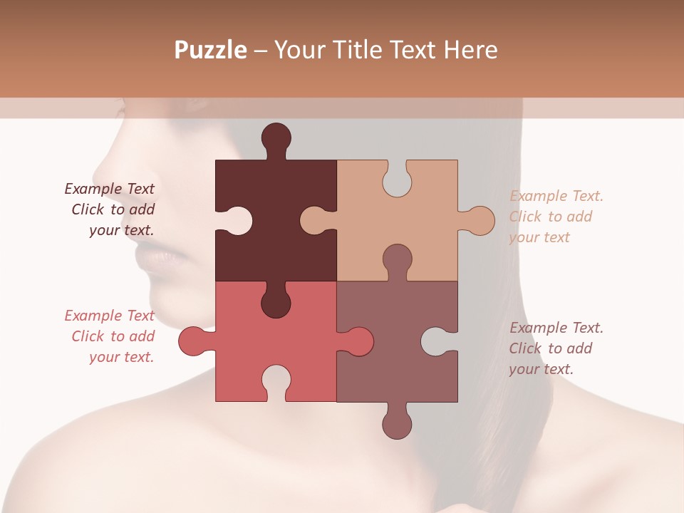 Adult Close Up Head PowerPoint Template