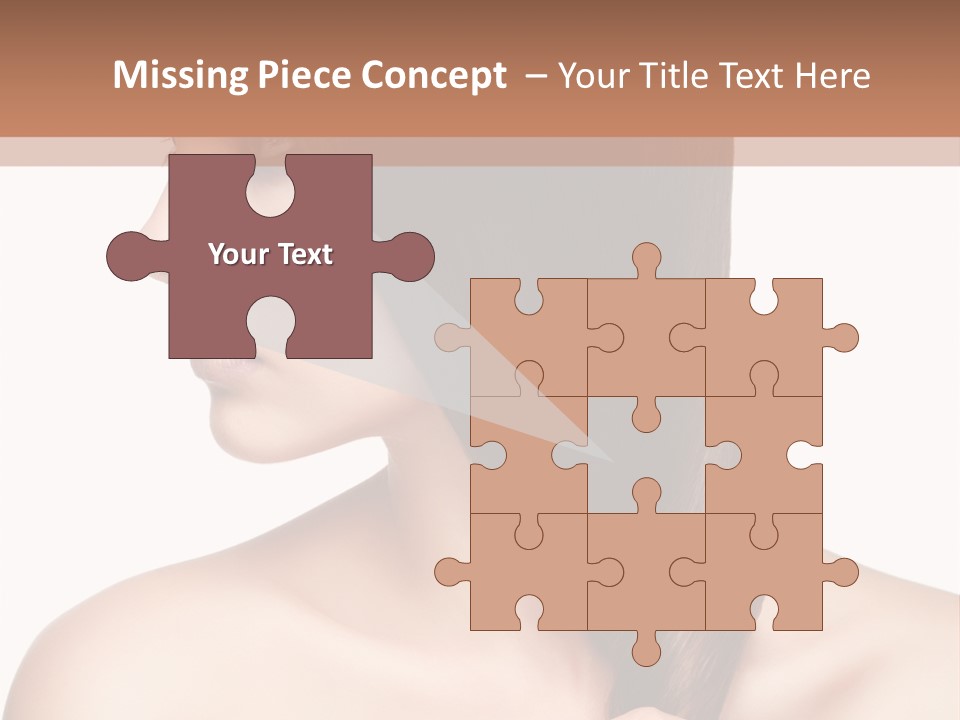 Adult Close Up Head PowerPoint Template