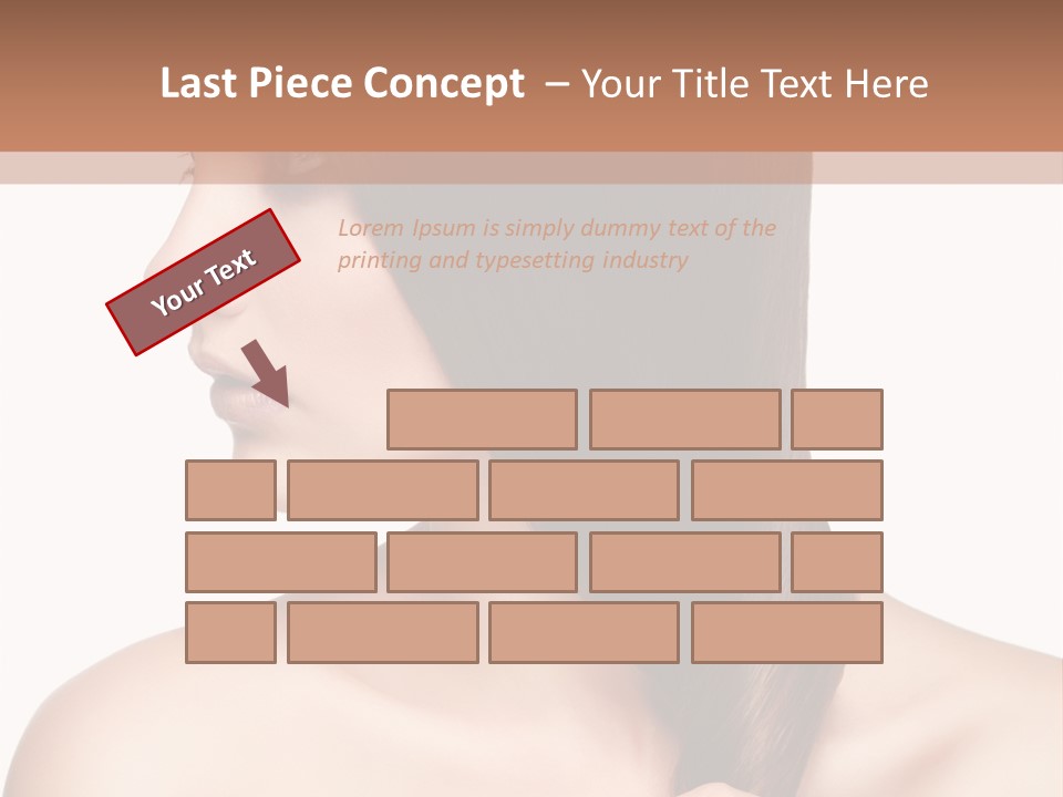 Adult Close Up Head PowerPoint Template