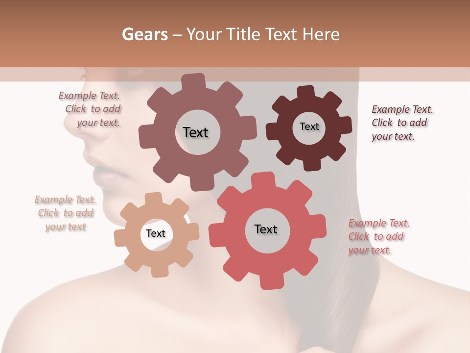 Adult Close Up Head PowerPoint Template