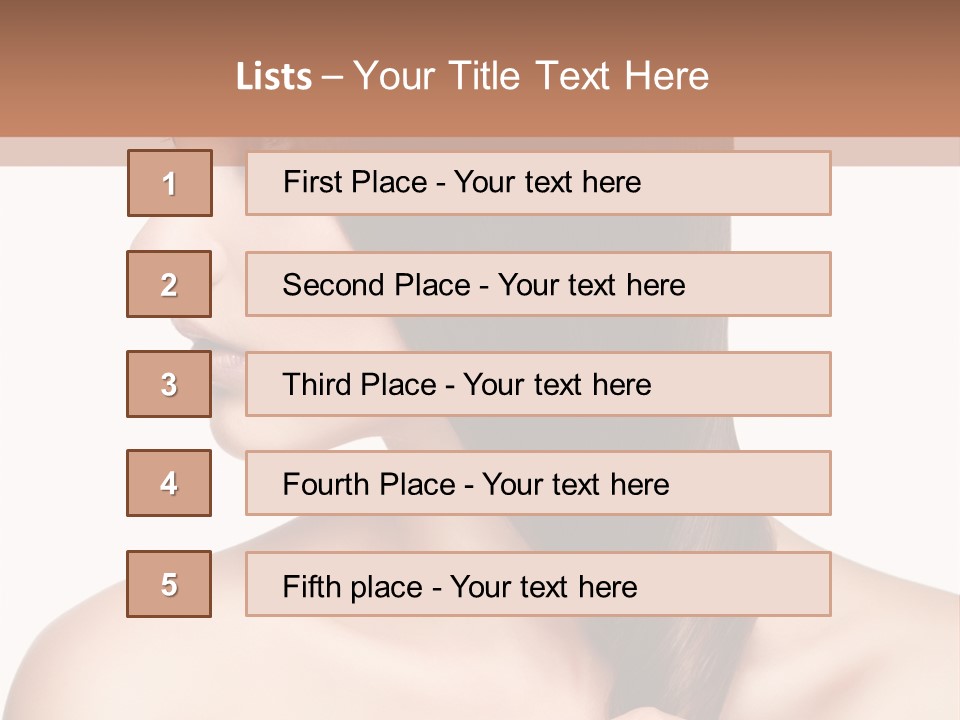 Adult Close Up Head PowerPoint Template