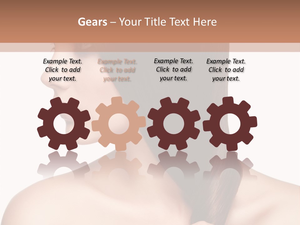 Adult Close Up Head PowerPoint Template