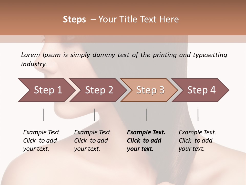 Adult Close Up Head PowerPoint Template
