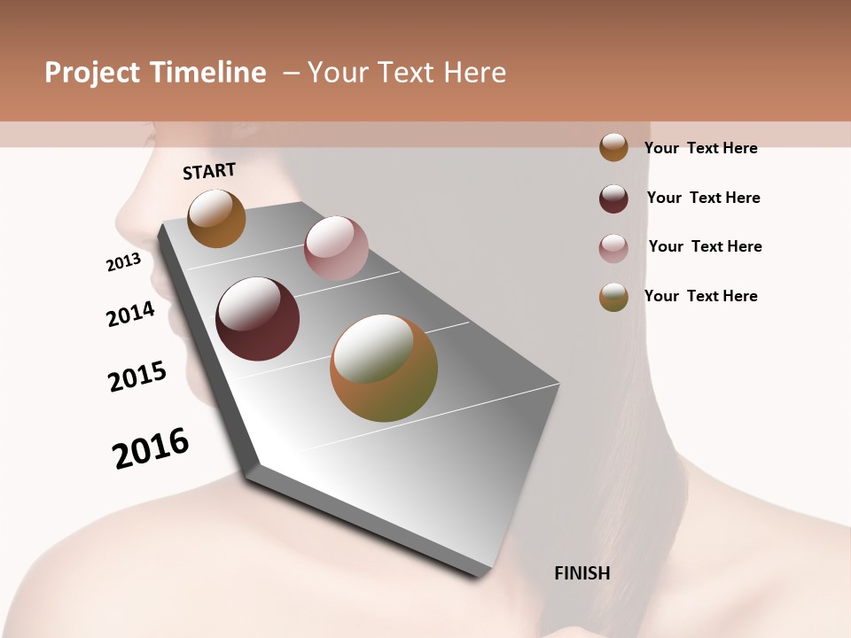Adult Close Up Head PowerPoint Template