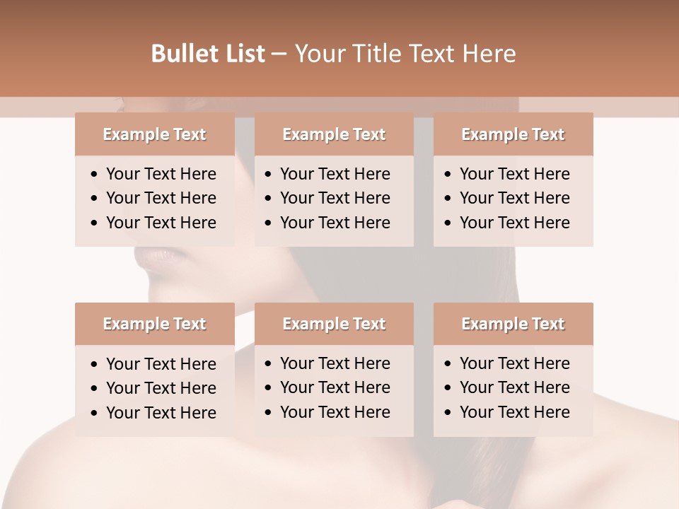 Adult Close Up Head PowerPoint Template