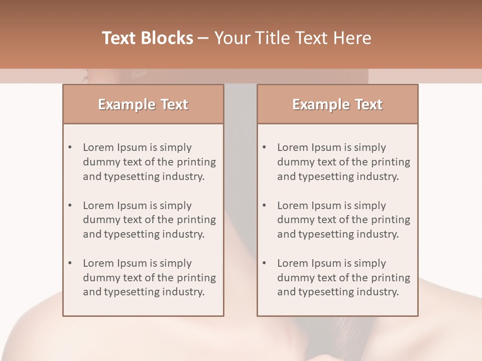 Adult Close Up Head PowerPoint Template