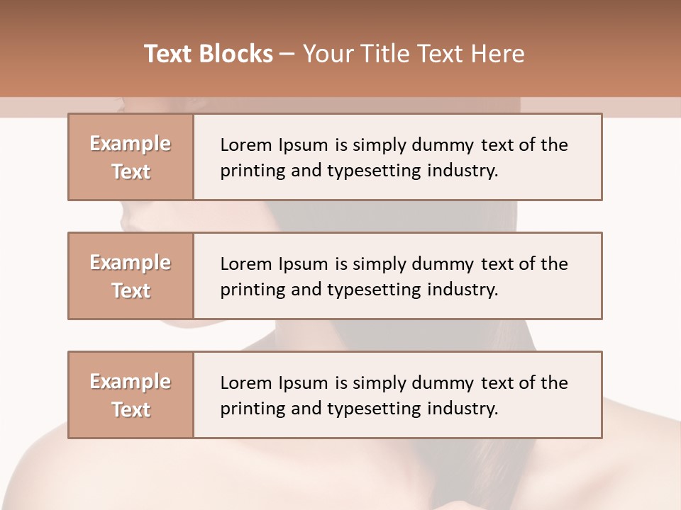 Adult Close Up Head PowerPoint Template