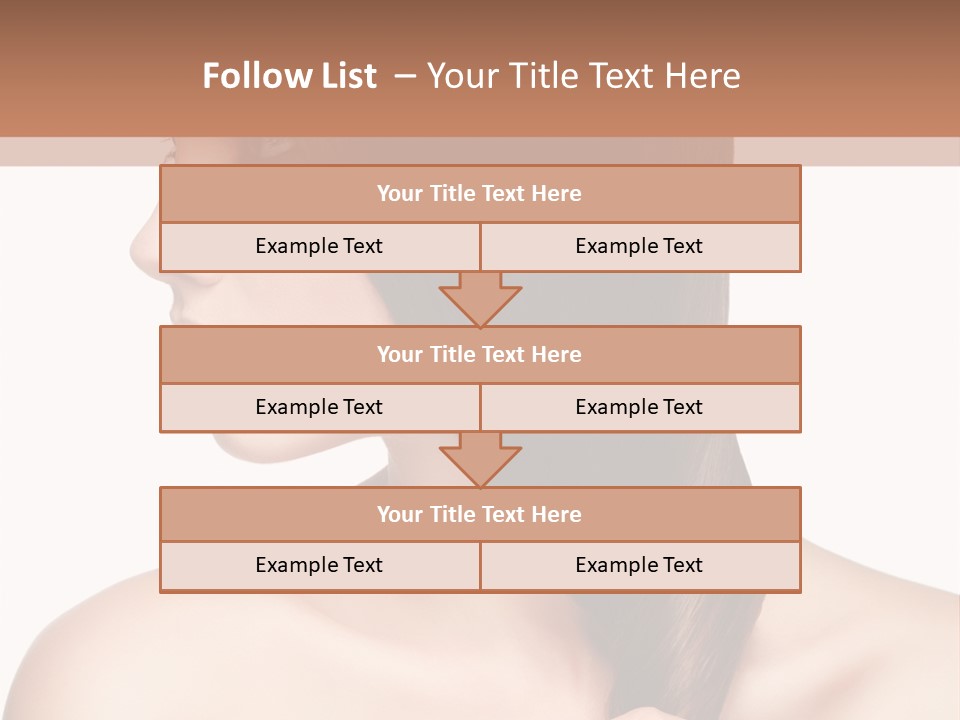 Adult Close Up Head PowerPoint Template