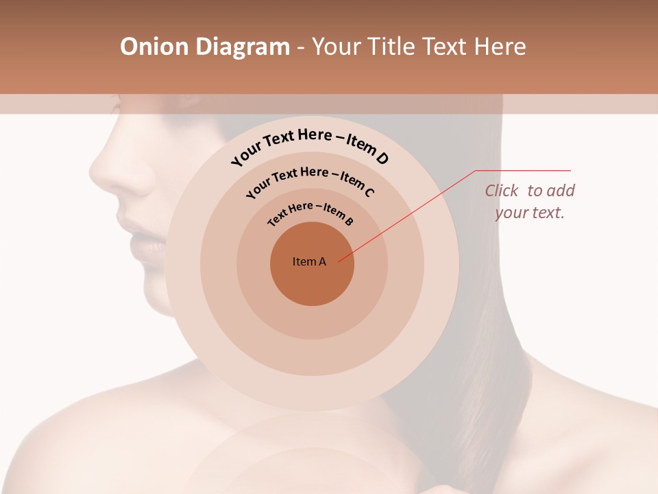 Adult Close Up Head PowerPoint Template